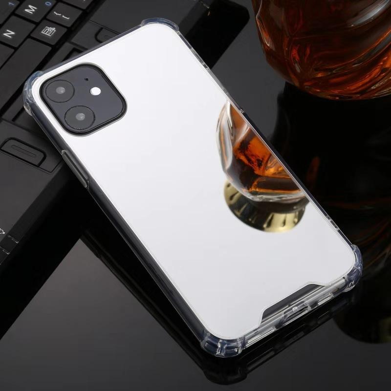 Portable Mirror Airbag Phone Case, TPU and Hard Acylic