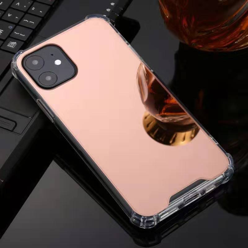 Portable Mirror Airbag Phone Case, TPU and Hard Acylic