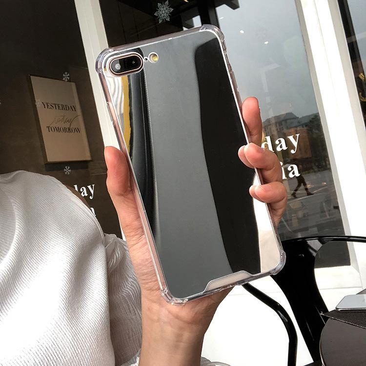 Portable Mirror Airbag Phone Case, TPU and Hard Acylic