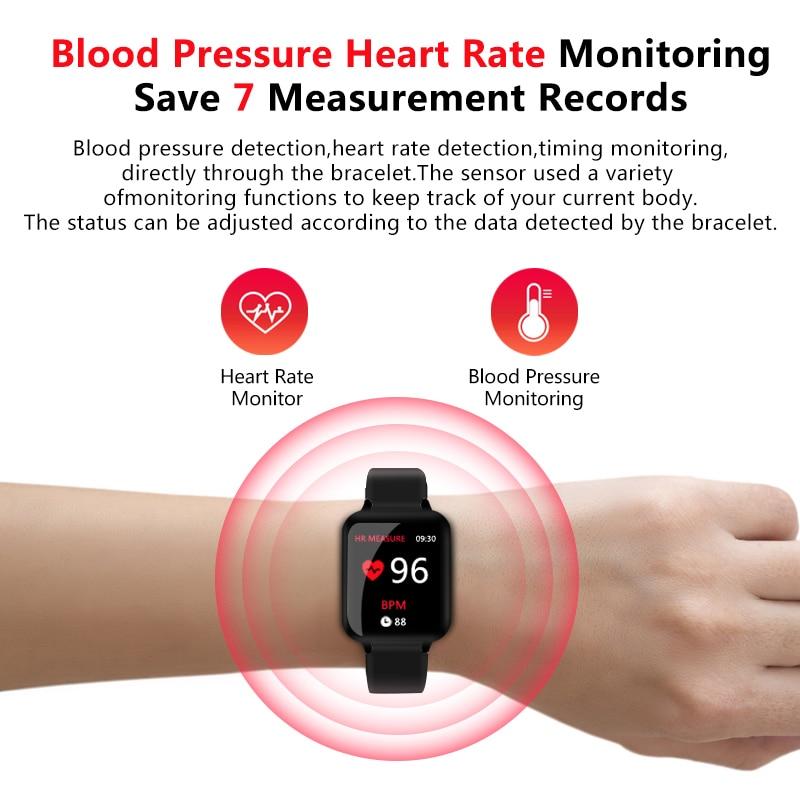 Smart watches Waterproof Sports for iPhone phone Smartwatch Heart Rate Monitor Blood Pressure Functions For Women men kid