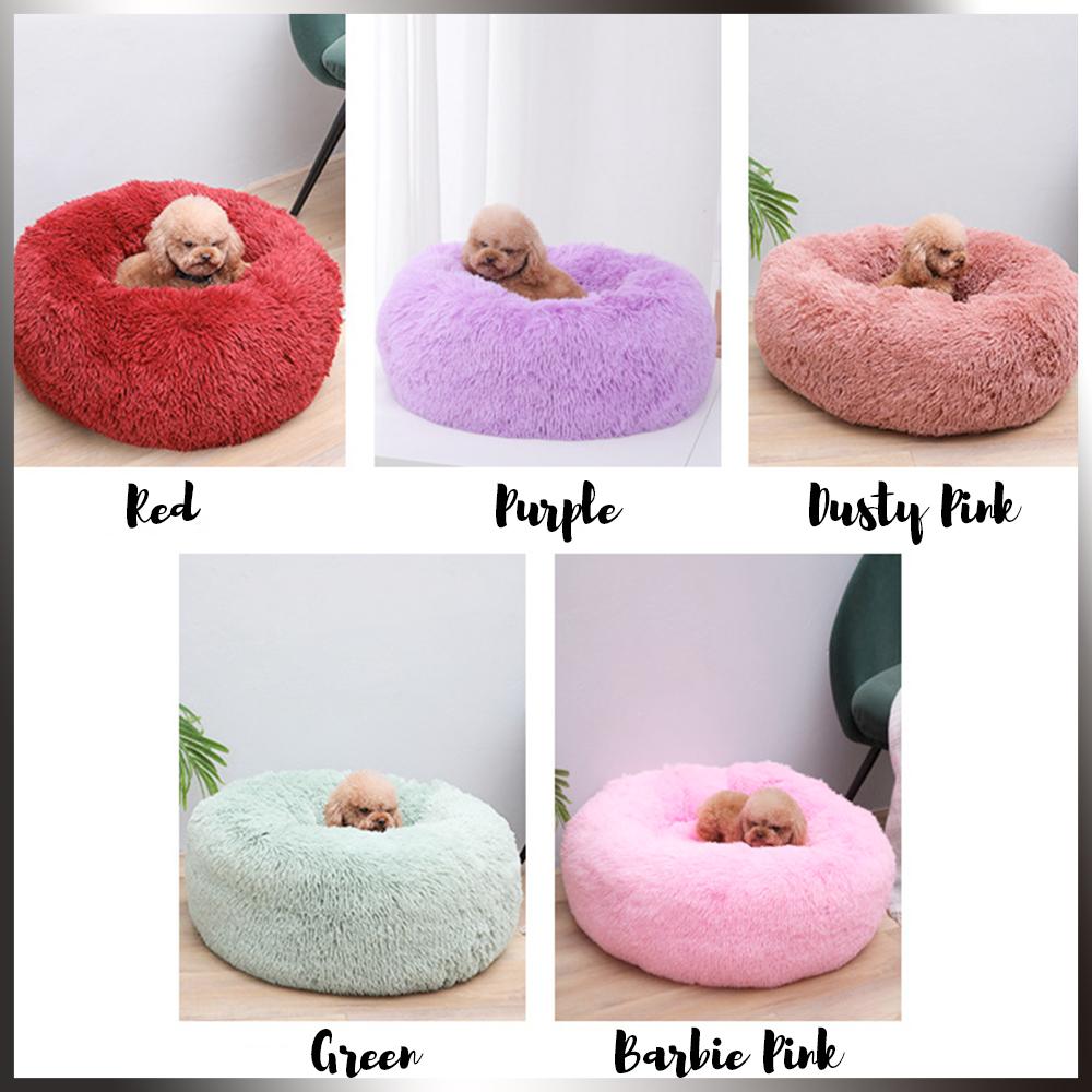 Round Fluffy Soft Dog Bed