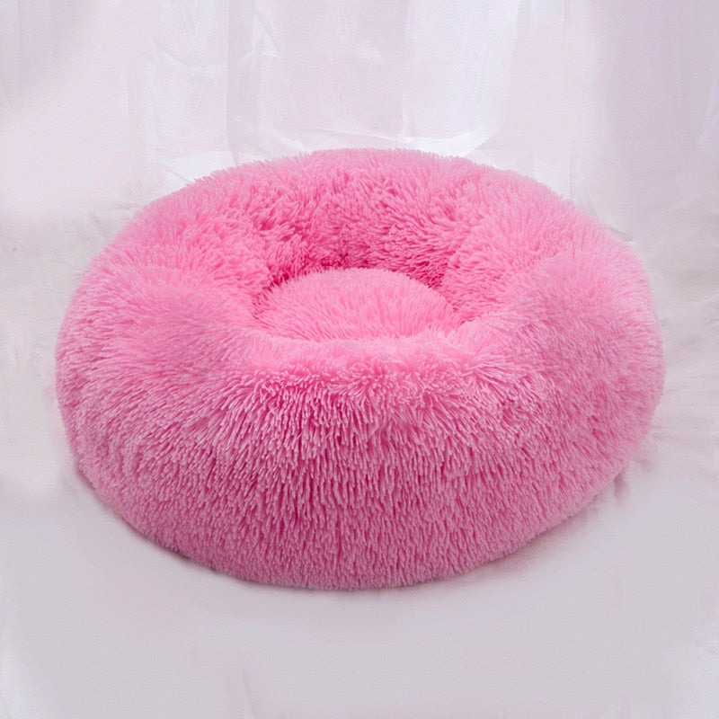 Round Fluffy Soft Dog Bed