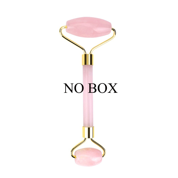 Facial Massage Roller And Stone Set