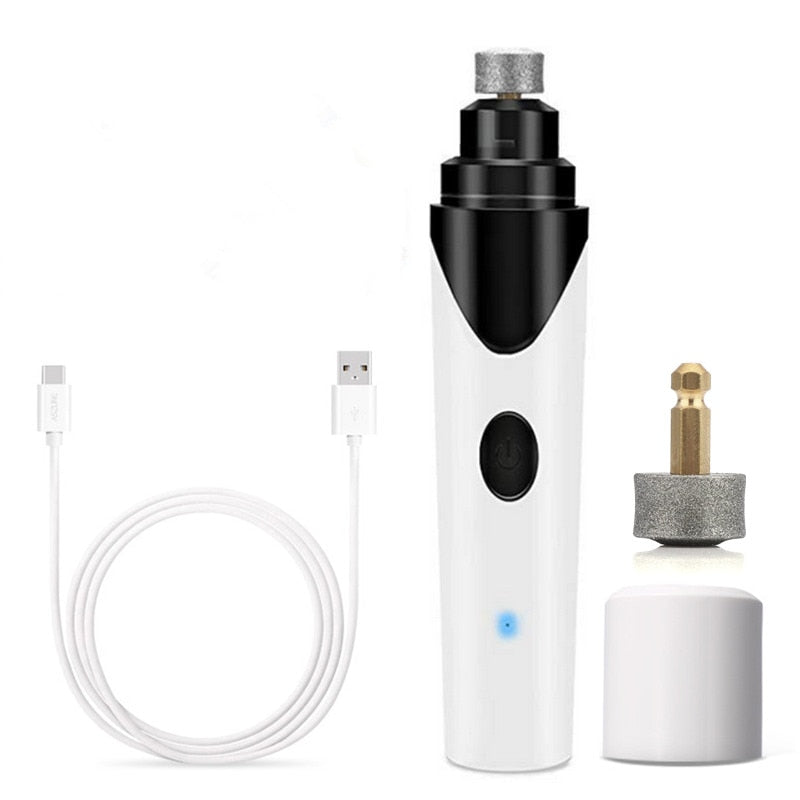 Electric Pet Nail Grinder Pet Paws Trimmer Dog Nails Grooming Tool Cat Nail Clipper Trimming Cutter USB Charging Pet Shop Supply