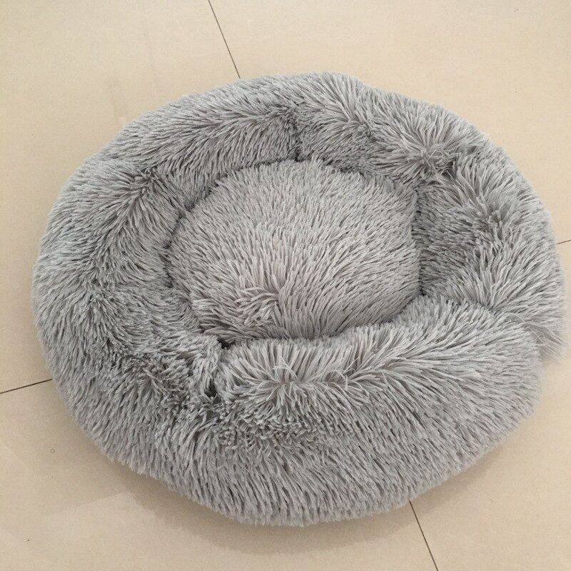 Round Fluffy Soft Dog Bed