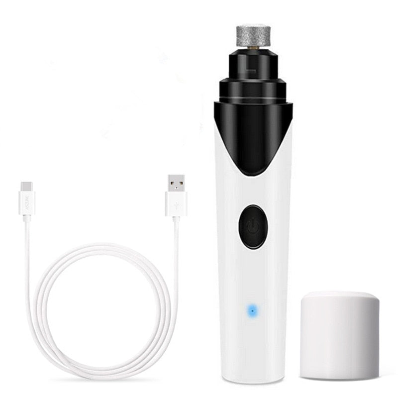 Electric Pet Nail Grinder Pet Paws Trimmer Dog Nails Grooming Tool Cat Nail Clipper Trimming Cutter USB Charging Pet Shop Supply