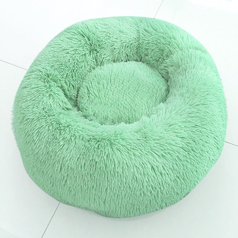 Round Fluffy Soft Dog Bed
