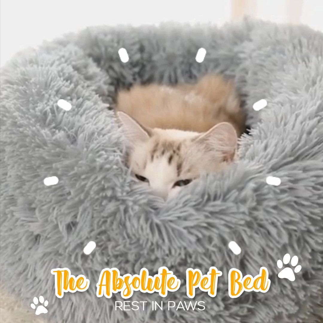 Round Fluffy Soft Dog Bed