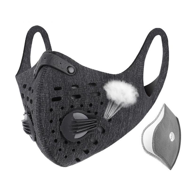 Outdoor activities/Sports/Cycling Activated Carbon PM2.5 Anti-Dust Face Mask W/ Filters
