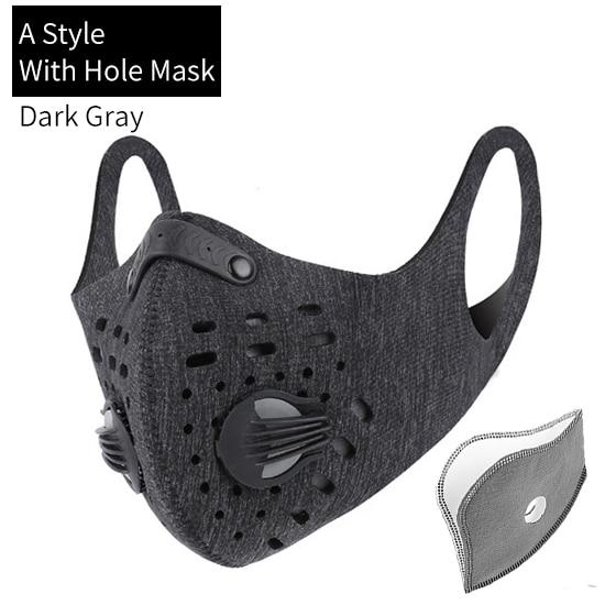 Outdoor activities/Sports/Cycling Activated Carbon PM2.5 Anti-Dust Face Mask W/ Filters