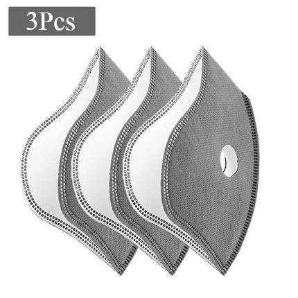 Outdoor activities/Sports/Cycling Activated Carbon PM2.5 Anti-Dust Face Mask W/ Filters