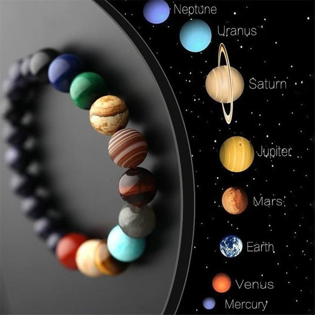 Universe Yoga Chakra Galaxy Solar System Bracelets