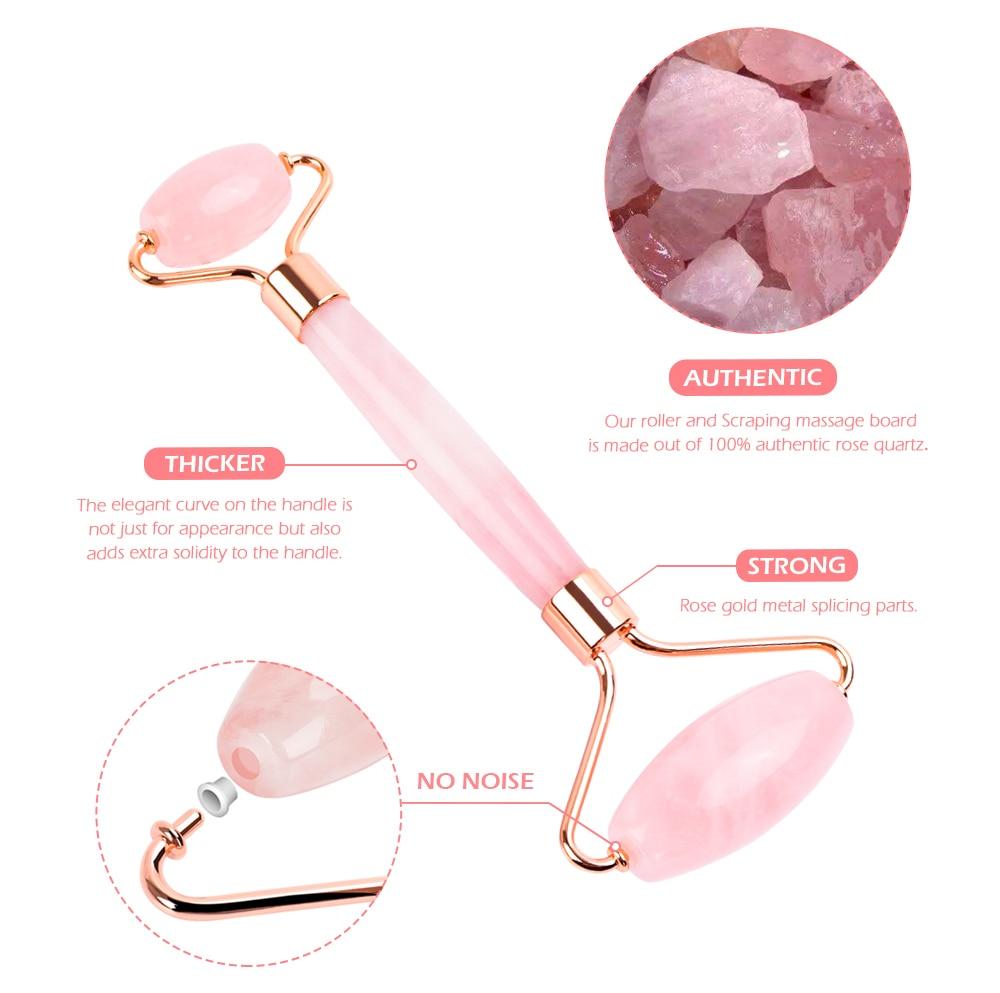 Facial Massage Roller And Stone Set