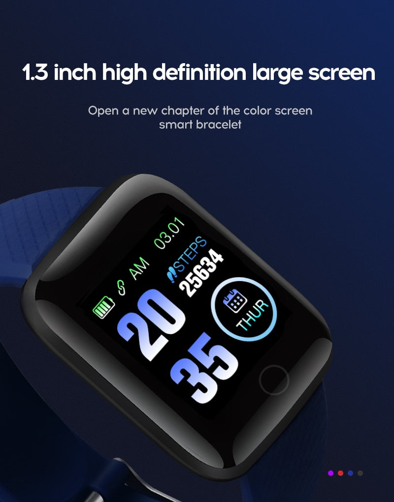 SMART PEDOMETER BLOOD PRESSURE MEASUREMENT WATERPROOF FITNESS