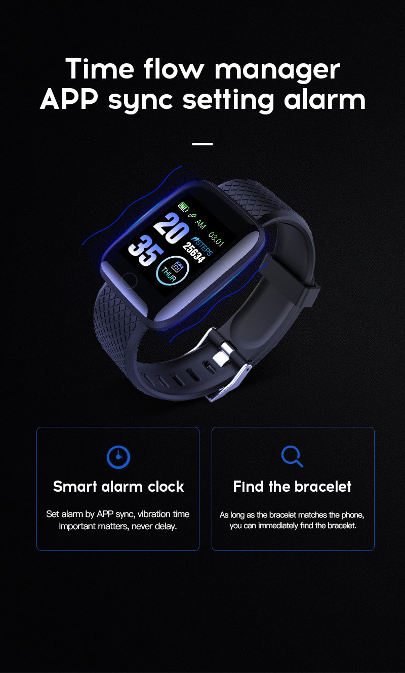 SMART PEDOMETER BLOOD PRESSURE MEASUREMENT WATERPROOF FITNESS