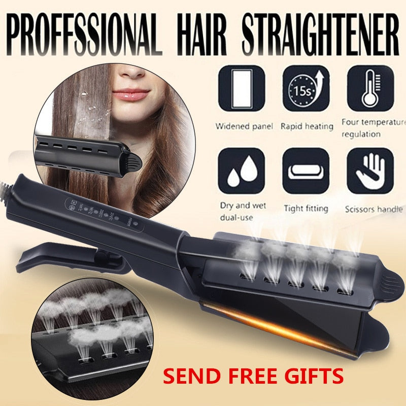 Ceramic Tourmaline Ionic Flat Iron Hair Straightener