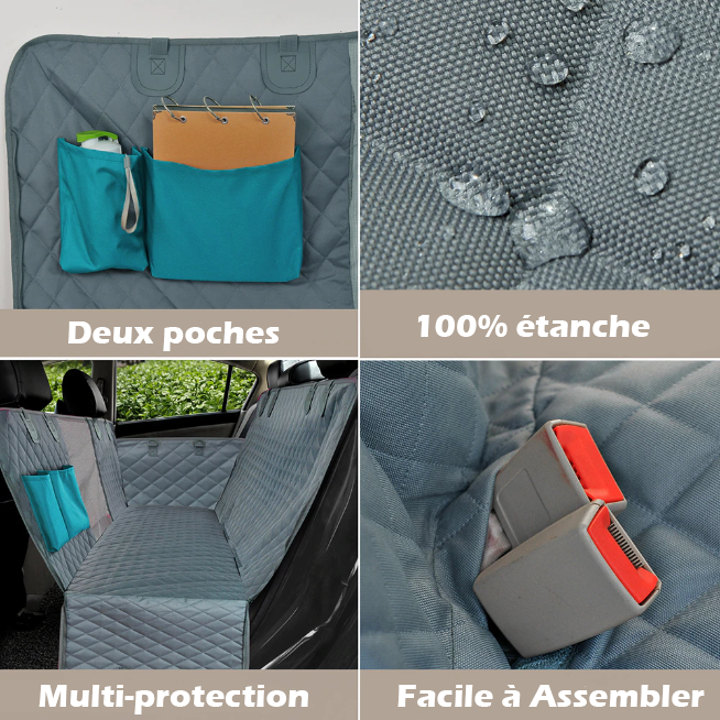 La housse de protection siège arrière de voiture pour chien